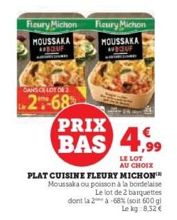 Plat Cuisiné Fleury Michon
