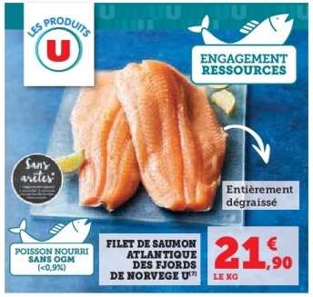 Filet de saumon Atlantique des fjords de Norvège U