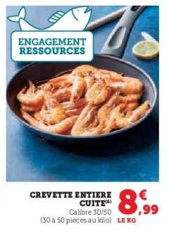 CREVETTE ENTIERE CUITE