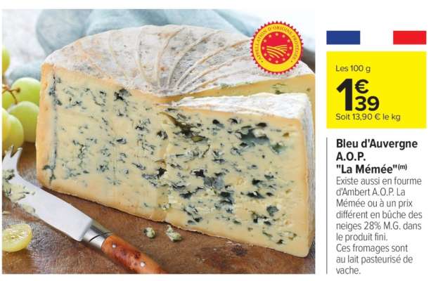 Bleu d'Auvergne A.O.P. "La Mémée"