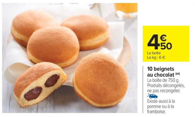 10 beignets au chocolat