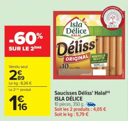 Saucisses Déliss' Halal