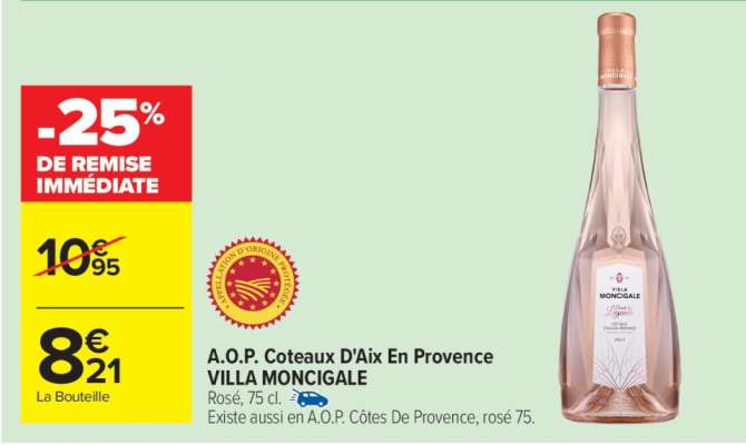 A.O.P. Coteaux D'Aix En Provence VILLA MONCIGALE