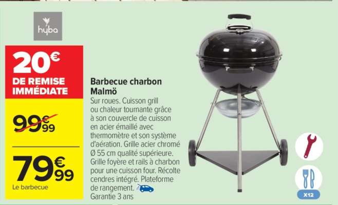 Barbecue charbon Malmö