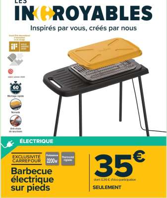 Barbecue électrique sur pieds