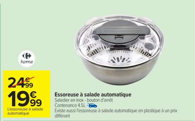 Essoreuse à salade automatique