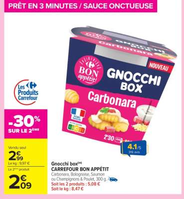 Gnocchi Box CARREFOUR BON APPÉTIT