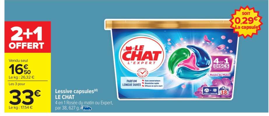 LESSIVE CAPSULES "LE CHAT"