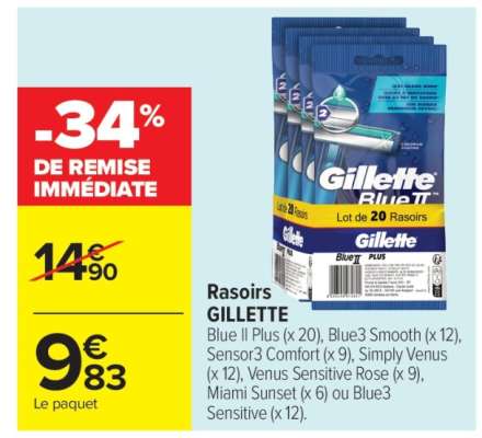 Rasoirs GILLETTE