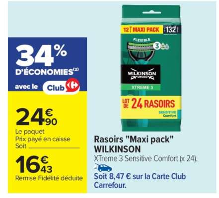 Rasoirs "Maxi pack" WILKINSON