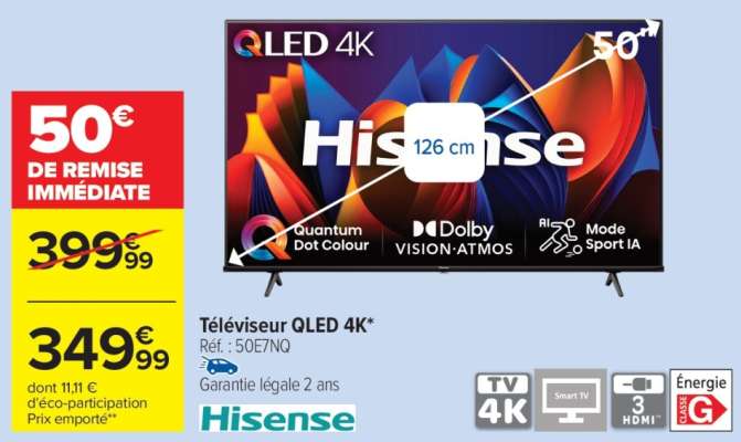 Téléviseur QLED 4K