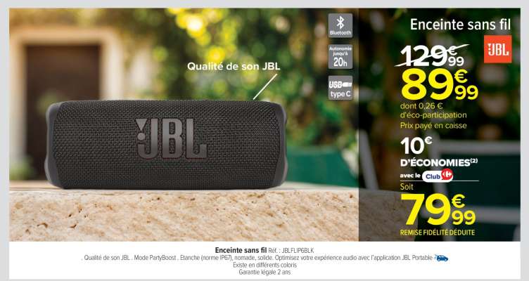 Enceinte sans fil JBL