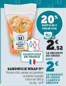 SANDWICH WRAP U