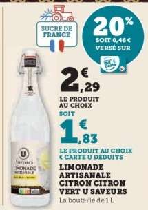 Limonade Artisanale Citron Citron Vert U Saveurs