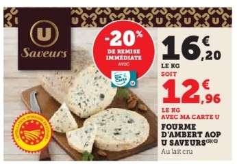 FOURME D'AMBERT AOP U SAVEURS