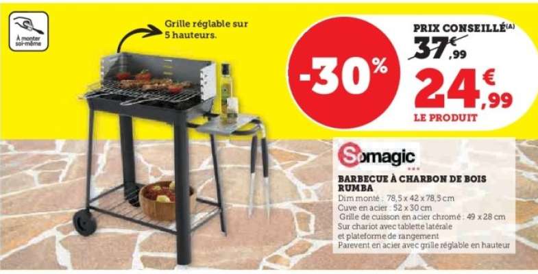 Barbecue à charbon de bois Rumba