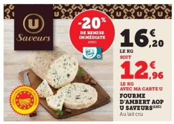 FOURME D'AMBERT AOP U SAVEURS