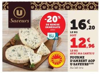FOURME D'AMBERT AOP U SAVEURS