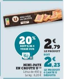 MINI-PÂTÉ EN CROUTE U