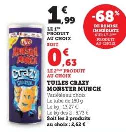 Tuiles Crazy Monster Munch