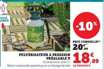 Pulvérisateur à pression préalable