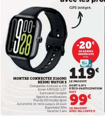 Montre Connectée Xiaomi Redmi Watch 3