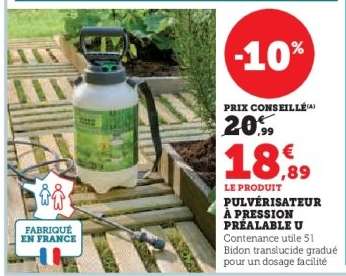 Pulvérisateur à pression préalable U