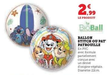 Ballon Stitch ou Pat Patrouille