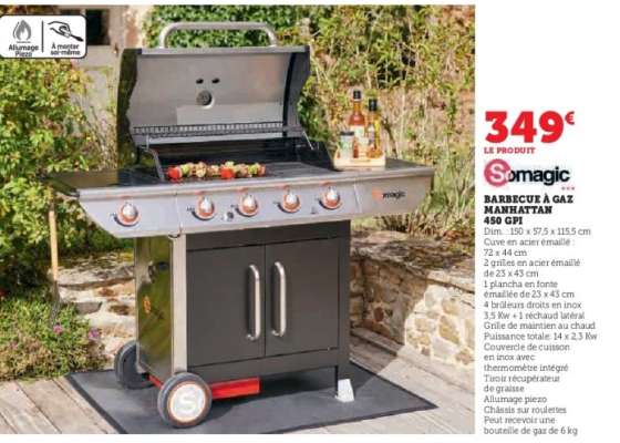 Barbecue à Gaz Manhattan 450 GPI