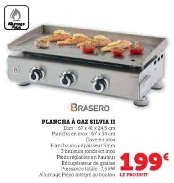 Plancha à Gaz Silvia II