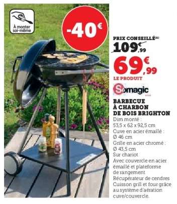 Barbecue à Charbon de Bois Brighton