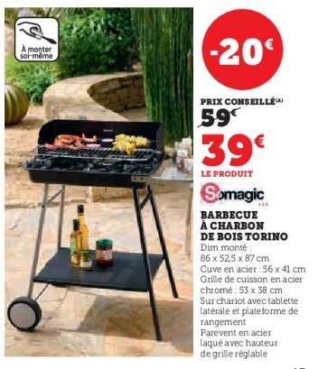 Barbecue à charbon de bois Torino