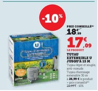 Tuyau Extensible U Jusqu'à 15 m