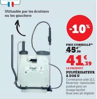 Pulvérisateur à Dos U