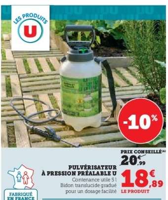 Pulvérisateur à pression préalable U