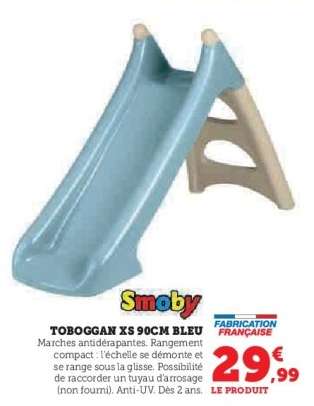 Toboggan XS 90cm Bleu