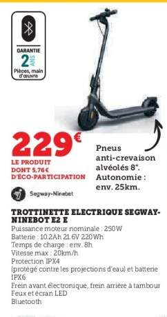 Trottinette Électrique Segway-Ninebot E2 E