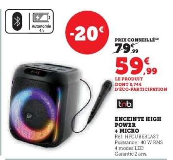 Enceinte High Power + Micro