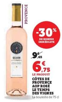 CÔTES DE PROVENCE AOP ROSÉ LE TEMPS DES VIGNES