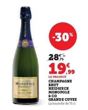 CHAMPAGNE BRUT HEIDSIECK MONOPOLE & CO GRANDE CUVEE