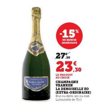 Champagne Vranken La Demoiselle EO (Extra-Ordinaire)