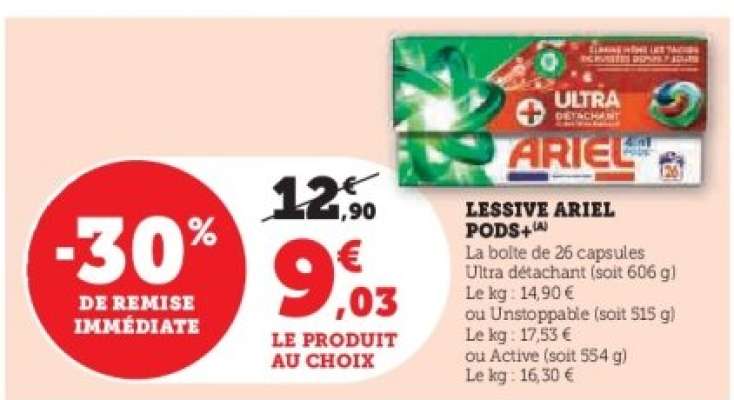 Lessive Ariel Pods