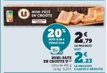 MINI-PÂTÉ EN CROUTE U