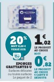 EPONGES GRATTANTES U