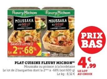 Plat Cuisiné Fleury Michon