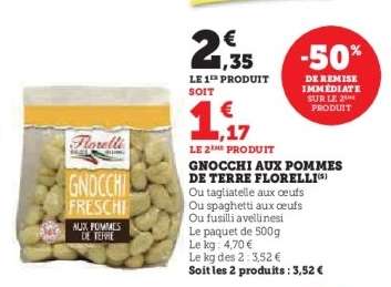 Gnocchi aux pommes de terre Florelli