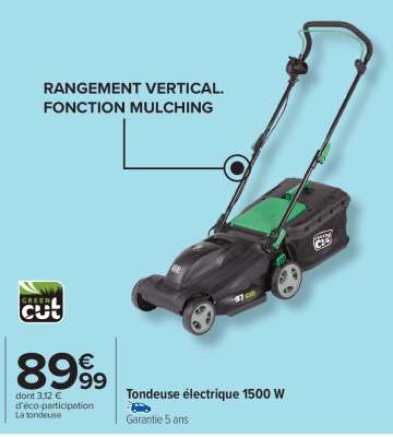 Tondeuse électrique 1500 W