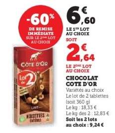 CHOCOLAT CÔTE D'OR