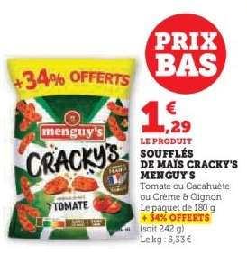 SOUFFLÉS DE MAÏS CRACKY'S MENGUY'S
