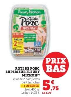 Rôti De Porc Superieur Fleury Michon